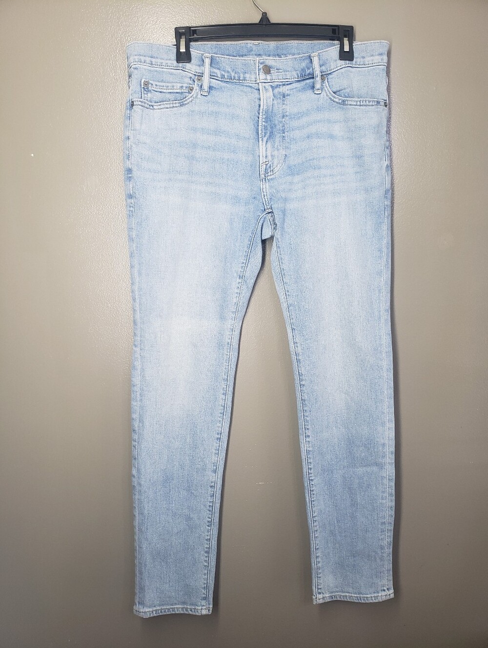 Abercrombie & Fitch Mens Felix Super Skinny Jeans Size 34x32 Light Wash Stretch